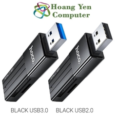 Đầu Đọc Thẻ Nhớ Hoco HB20 (Hổ Trợ Đọc Thẻ Micro SD, SD)  - BH 1 Năm Chính Hãng