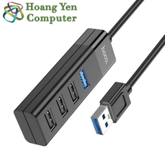 [USB] Hub USB 4 Cổng Hoco HB25, Dây Dài 30CM - BH 1 Năm Chính Hãng - Hoàng Yến Computer