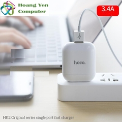Cốc Sạc 3.4A Hoco HK2 Chính Hãng - Bảo Hành 1 Năm