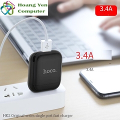 Cốc Sạc 3.4A Hoco HK2 Chính Hãng - Bảo Hành 1 Năm