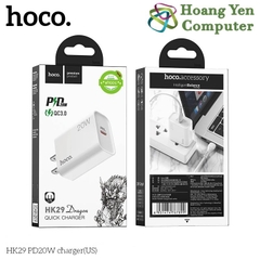 Cốc Sạc Nhanh 20W Hoco HK29 (Cổng TYPE C, PD20W) - BH 6 Tháng Chính Hãng - Hoàng Yến Computer