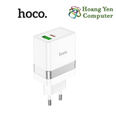 Cốc Sạc Nhanh PD 30W Hoco N21 2 Cổng Sạc (Cổng USB + Cổng Type C) - BH 6 Tháng Chính Hãng - Hoàng Yến Computer