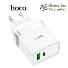 Cốc Sạc Nhanh PD 30W Hoco N21 2 Cổng Sạc (Cổng USB + Cổng Type C) - BH 6 Tháng Chính Hãng - Hoàng Yến Computer