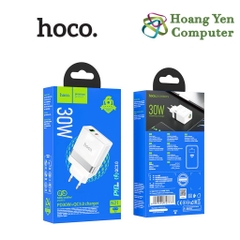 Cốc Sạc Nhanh PD 30W Hoco N21 2 Cổng Sạc (Cổng USB + Cổng Type C) - BH 6 Tháng Chính Hãng - Hoàng Yến Computer