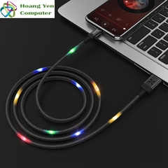 Cáp Sạc Nhanh LIGHTNING Hoco U63 Cho IPhone IPad Có Cảm Led Cảm Biến Âm Thanh - BH 1 Năm