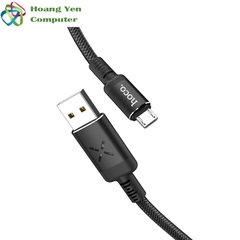 Cáp Sạc Nhanh MICRO USB Hoco U63 Cho Android Có Cảm Led Cảm Biến Âm Thanh - BH 1 Năm