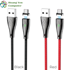 Cáp Sạc Nhanh MICRO USB Hoco U75 Đầu Nam Châm Hít Dài 1.2M Cho Android - BH 1 Năm