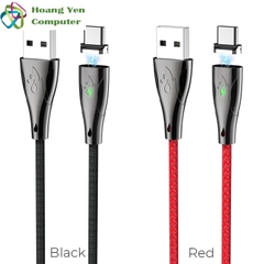 Cáp Sạc Nhanh TYPE C Hoco U75 Đầu Nam Châm Hít Dài 1.2M Cho Android - BH 1 Năm