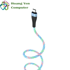 Cáp Sạc Nhanh MICRO USB Hoco U85 Cho Android Có Đèn Led Trên Dây - BH 1 Năm