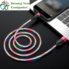 Cáp Sạc Nhanh MICRO USB Hoco U85 Cho Android Có Đèn Led Trên Dây - BH 1 Năm