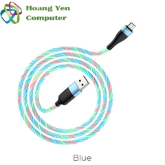 Cáp Sạc Nhanh MICRO USB Hoco U85 Cho Android Có Đèn Led Trên Dây - BH 1 Năm