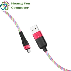 Cáp Sạc Nhanh MICRO USB Hoco U85 Cho Android Có Đèn Led Trên Dây - BH 1 Năm