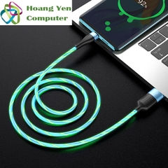Cáp Sạc Nhanh TYPE C Hoco U85 Cho Android Có Đèn Led Trên Dây - BH 1 Năm