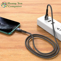 Cáp Sạc IPhone IPad Hoco U89 Đầu Lightning Dây Dù 1.2M - BH 1 Năm Chính Hãng (MÀU SẮC NGẪU NHIÊN)