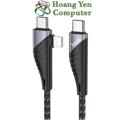 Cáp Sạc Nhanh 60W Hoco U95 2IN1 (Type C to Type C hoặc Type C to Lighting) Dài 1.2M - Hoàng Yến Computer