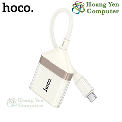 Đầu Đọc Thẻ Nhớ Hoco UA40A Type-C 2in1 – Hỗ Trợ SD/TF, Tốc Độ 480Mbps - BH 12 Tháng - Hoàng Yến Computer