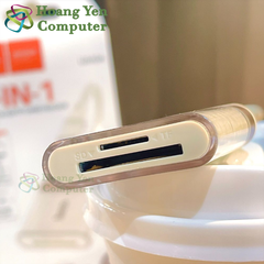 Đầu Đọc Thẻ Nhớ Hoco UA40A Type-C 2in1 – Hỗ Trợ SD/TF, Tốc Độ 480Mbps - BH 12 Tháng - Hoàng Yến Computer