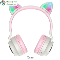 Tai Nghe Mèo Chụp Tai Bluetooth Hoco W27 Có Đèn Led - BH 1 Năm Chính Hãng