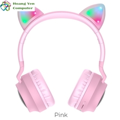 Tai Nghe Mèo Chụp Tai Bluetooth Hoco W27 Có Đèn Led - BH 1 Năm Chính Hãng