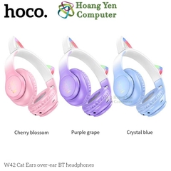 Tai Nghe Mèo Chụp Tai Bluetooth Hoco W42 Có Đèn Led - BH 1 Năm Chính Hãng - Hoàng Yến Computer