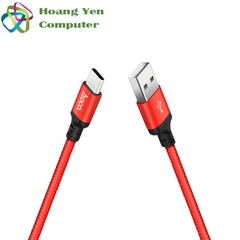 Cáp Sạc Nhanh TYPE C Hoco X14 Cho Android Dây Dù 1M Chống Đứt - BH 6 Tháng 1 Đổi 1 (MÀU SẮC NGẪU NHIÊN)