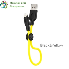[25CM] Cáp Sạc IPhone Hoco X21 Plus Dài 25CM Dây Silicon Mềm Dẻo Chống Cháy - BH 1 Năm