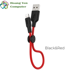 [25CM] Cáp Sạc IPhone Hoco X21 Plus Dài 25CM Dây Silicon Mềm Dẻo Chống Cháy - BH 1 Năm