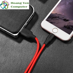 [1M] Cáp Sạc IPhone Hoco X21 Plus Dây Silicon Mềm Dẻo Chống Cháy Dài 1M - BH 1 Năm
