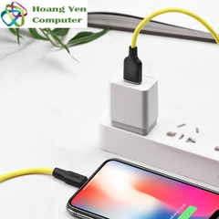 [1M] Cáp Sạc IPhone Hoco X21 Plus Dây Silicon Mềm Dẻo Chống Cháy Dài 1M - BH 1 Năm