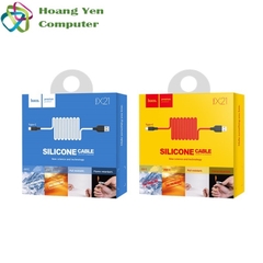 [1M] Cáp Sạc TYPE C Hoco X21 Plus Dây Silicon Mềm Dẻo Chống Cháy Dài 1M - BH 1 Năm