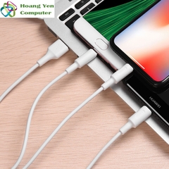 [MẪU MỚI] Cáp Sạc Hoco X25 3 Đầu IPhone - Micro Usb - Type C 1M - BH 6 Tháng 1 đổi 1 (MÀU SẮC NGẪU NHIÊN)