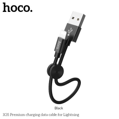 Cáp Sạc Hoco X35 Cho IPhone Dài 25CM Dây Dù - BH 12 Tháng (MÀU SẮC NGẪU NHIÊN)