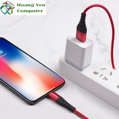 [1M] Cáp Sạc IPhone IPad Hoco X38 Dài 1M Dây Dù - BH 12 Tháng 1 đổi 1 (MÀU SẮC NGẪU NHIÊN)