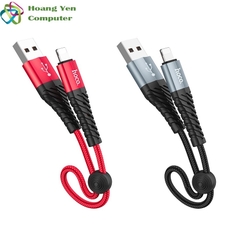 Cáp Sạc Lightning Hoco X38 Cho IPhone IPad Dài 25CM Dây Dù - BH 12 Tháng 1 đổi 1 (MÀU SẮC NGẪU NHIÊN)