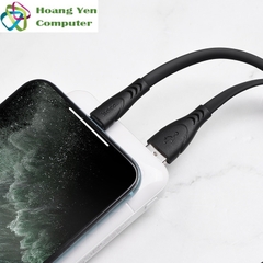 Cáp Sạc IPhone Hoco X42 Dây Silicon Mềm Dẻo Chống Cháy Dài 1M - BH 1 Năm