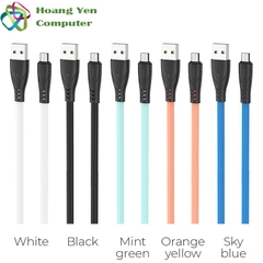Cáp Sạc MICRO USB Hoco X42 Dây Silicon Mềm Dẻo Chống Cháy Dài 1M - BH 1 Năm
