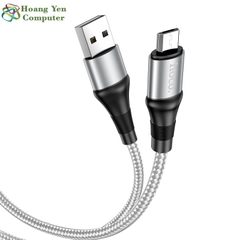 Cáp Sạc Nhanh MICRO USB Hoco X50 Dây Dù Chông Đứt cho ANDROID dài 1M - BH 6 tháng 1 đổi 1 (MÀU SẮC NGẪU NHIÊN)