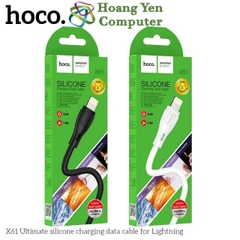 [1M] Cáp Sạc TYPE C Hoco X61 Dây Silicon Mềm Dẻo Chống Cháy Dài 1M - BH 6 Tháng