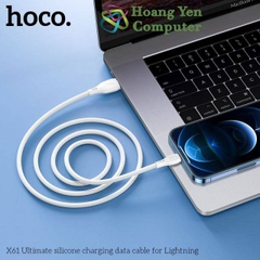 [1M] Cáp Sạc TYPE C Hoco X61 Dây Silicon Mềm Dẻo Chống Cháy Dài 1M - BH 6 Tháng