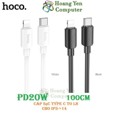 Cáp Sạc 1M Hoco X96 Type C to Type C, Type C to Lighting  - Chính Hãng - Hoàng Yến Computer (MÀU SẮC NGẪU NHIÊN)