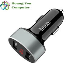 Cốc Sạc Xe Hơi Hoco Z26 2 Cổng USB 2.1A - BH 1 Năm Chính Hãng (MÀU SẮC NGẪU NHIÊN)