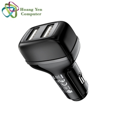 Cốc sạc Xe Hơi Hoco Z36 2 Cổng Sạc 2.4A Chính Hãng - Bảo hành 1 năm