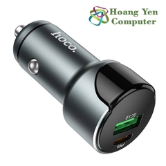 Cốc Sạc Nhanh Xe Hơi Hoco Z42 (Sạc Nhanh QC 18W, Type C PD 20W) - BH 6 Tháng Chính Hãng