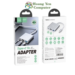 Cáp Type C ra HDMI Hoco HB14 (Type C ra HDMI + USB + Type C) - BH 12 Tháng
