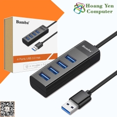 Hub USB 4 Cổng Bamba B1 2.0, Bamba B3 30 chính hãng - BH 12 Tháng