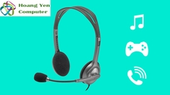 Tai Nghe Chụp Tai LOGITECH H110 Cho Máy Tính Bàn PC (2 Jack 3.5mm) - BH 2 Năm Chính Hãng