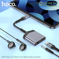 Bộ chuyển đổi âm thanh Hoco LS39 Type-C To Type-C + 3.5mm - Hoangyencomputer