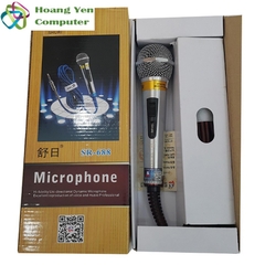 Micro Karaoke Có Dây Shuri SR-688 699 Chất Âm Tốt, Dây Dài 4M - BH 3 Tháng