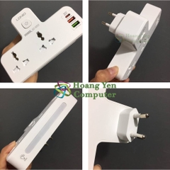 Ổ Cắm Điện Đa Năng LDNIO SC2311 2500W (2 cổng AC, 2 cổng USB, 1 cổng Type C PD20W) - BH 6 Tháng - Hoangyencomputer
