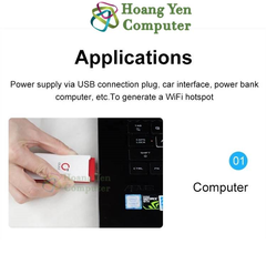 USB Phát WiFi từ Sim 3G/4G OLAX U90 - 150Mbps, Hỗ Trợ 10 Thiết Bị - Bảo Hành 6 Tháng - Hoàng Yến Computer